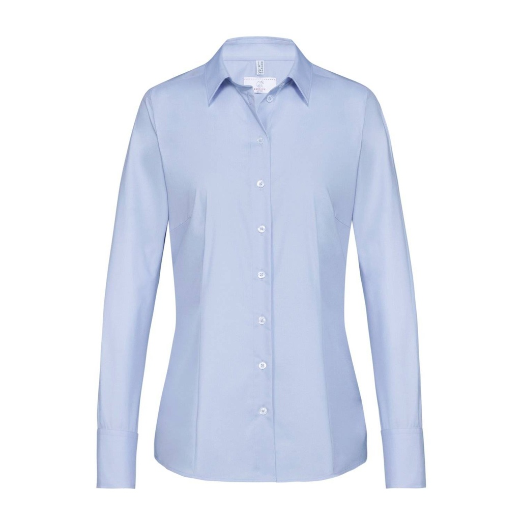 Basic-Bluse, bleu
