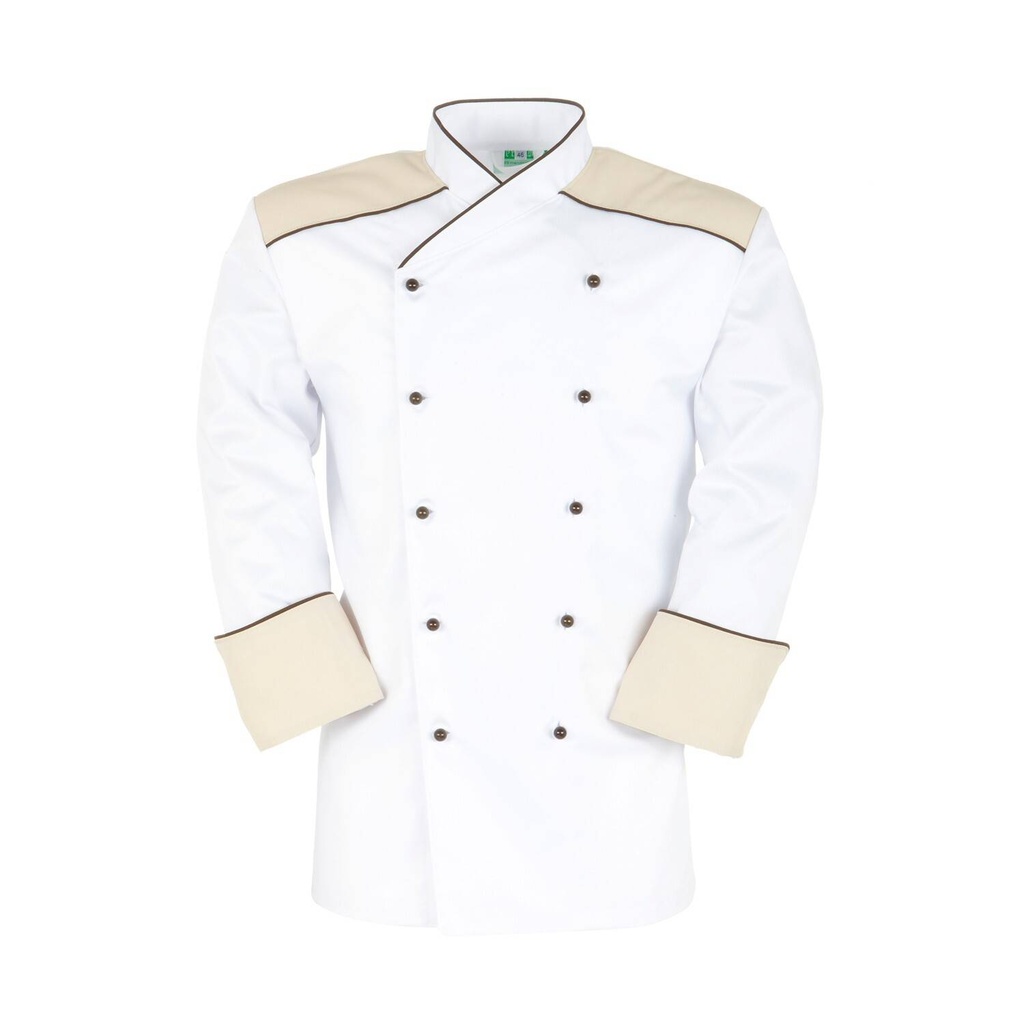 Fifty-Alexa, Damen-Kochjacke weiß
