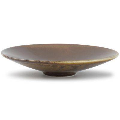 Schale Escura aus Porzellan, ø 22,5 cm, H 4,5 cm, braun