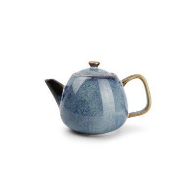 Teekanne Nova aus Porzellan, 50 cl, blau