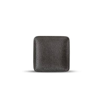 Teller Dusk aus Porzellan, 10 x 10 cm, schwarz