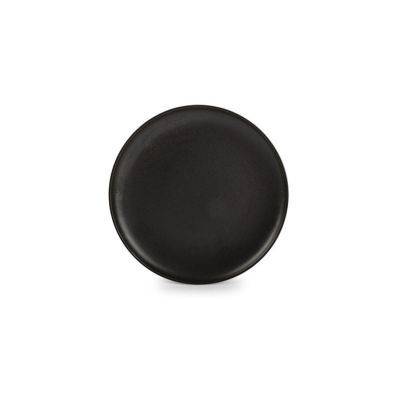 Teller Ceres aus Porzellan, 24 cm, schwarz