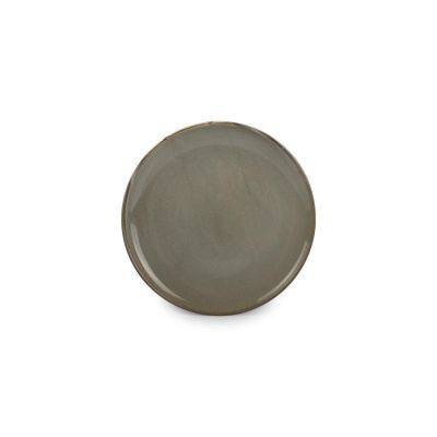 Teller Ceres aus Porzellan, 24 cm, grau