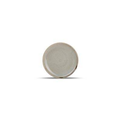 Teller Ceres aus Porzellan, 15 cm, grau