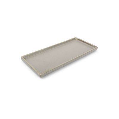 Servierplatte, Structo aus Porzellan, 22 × 10 × 1,5 cm