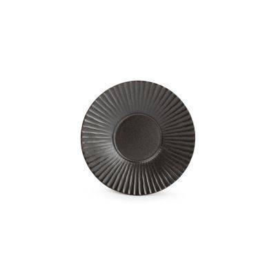 Untertasse Aurora aus Porzellan, 14 cm, schwarz
