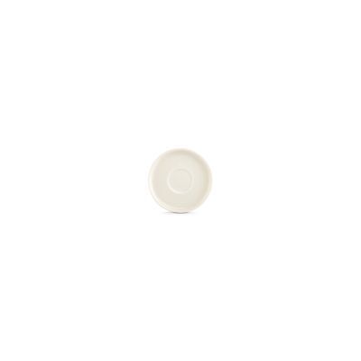 Mokka-Untertasse Vanille Curvo aus Porzellan, 11 cm