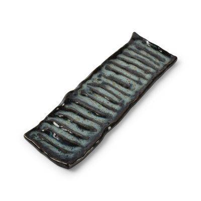 Servierplatte Seetang Umi aus Porzellan, 29 x 9 cm