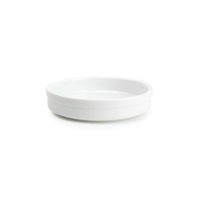 Auflaufform Flavor aus Porzellan, ø 14 cm, H 3 cm, weiß