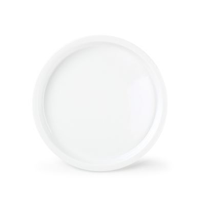 Platte Care aus Porzellan, ø 22,5 cm, H 2 cm, weiß