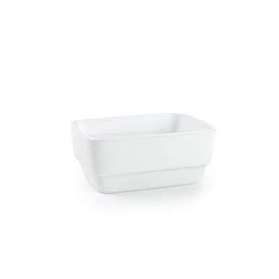 Schale Pflege aus Porzellan, 11,5 × 8,5 × 5 cm, weiß