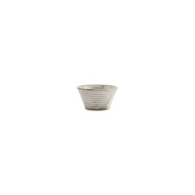Schüssel konisch Line aus Porzellan, ø 10 cm, H 5 cm, grau
