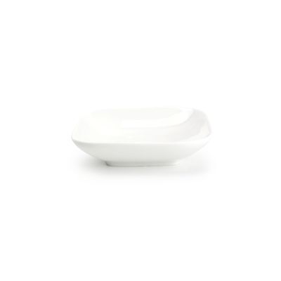 Schüssel Match aus Porzellan, 12,5 × 12,5 × 3 cm, weiß