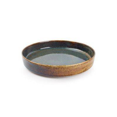Tiefer Teller Pila aus Porzellan, ø 24 cm, H 4 cm, grün