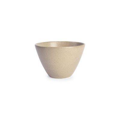 Schüssel konisch Cirro aus Porzellan, ø 12 cm, H 7,5 cm, beige