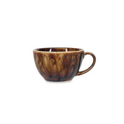 Tasse Resto aus Porzellan, 30 cl, braun & blau