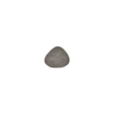 Untersetzer Lederlook Schicht, 11 x 10 cm, grau