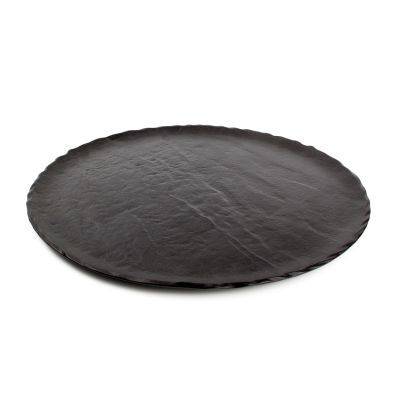 Servierplatte Livelli, 40 cm, schwarz