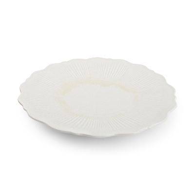 Teller floret, 29 cm, weiß