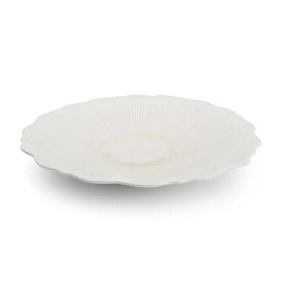 Tiefer Teller floret, 28 × 13 × 4,5 cm, weiß