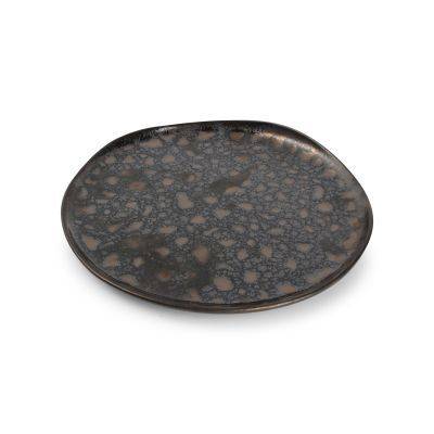 Teller mit Goldflocken Nobile, 27 cm, gold