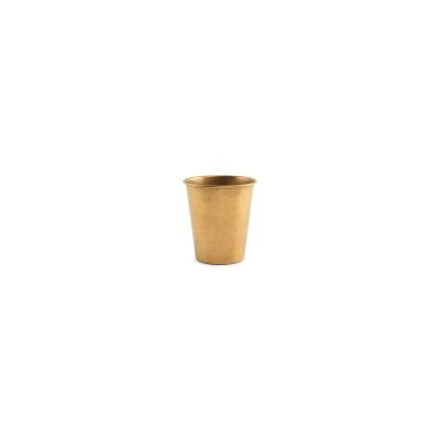 Schale & Tasse antikgold Serve aus Edelstahl, 30 cl