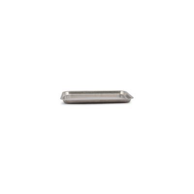 Servierplatte, Serve aus Edelstahl, 22 × 16 × 1,5 cm