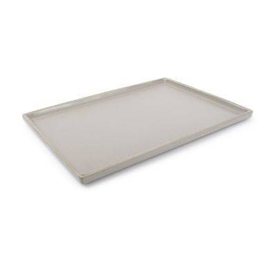 Servierplatte, Structo aus Porzellan, 28,5 × 20 × 1,5 cm
