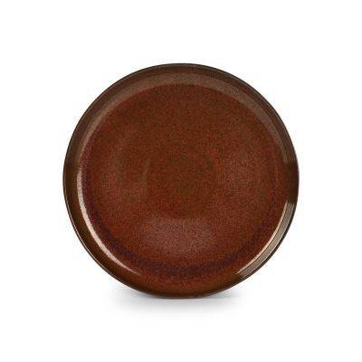 Teller Tapa aus Porzellan, 24 cm, rot