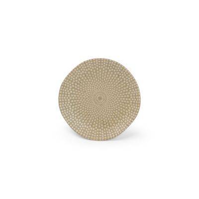 Teller Olivenmosaik, ø 12 cm, H 1,5 cm, olive