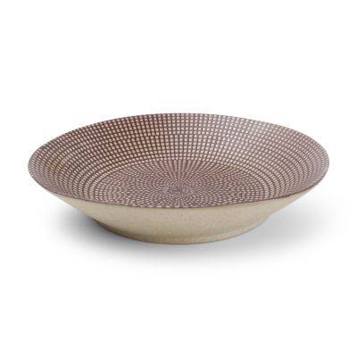 Tiefer Teller Aubergine Mosaic, 24,5 x 5 cm