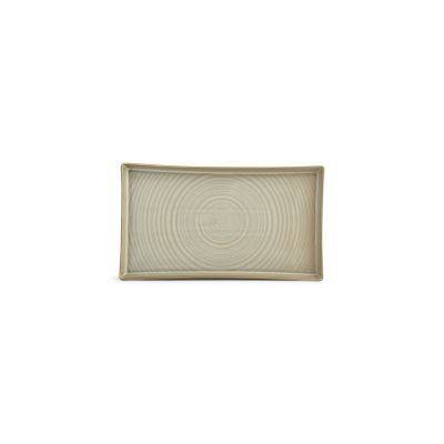 Teller grüne Linie, 30 x 17 cm