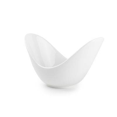 Schale Flavor aus Porzellan, 16,5 × 10,8 × 10 cm, weiß