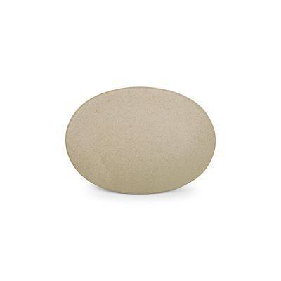 Teller Cirro aus Porzellan, 30 x 21 cm, beige