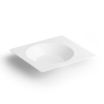 Tiefer Teller, Verso, 27,5 × 25 × 4,5 cm, weiß
