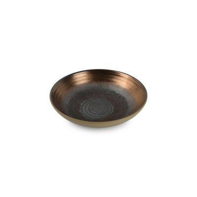 Tiefer Teller golden Ostra, Ø 18 cm, H 5 cm