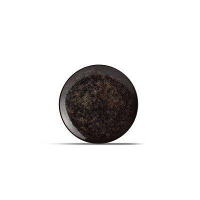 Teller Hazy aus Porzellan, 20 cm, schwarz