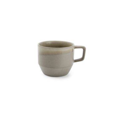 Tasse Structo aus Porzellan, 14 cl, braun