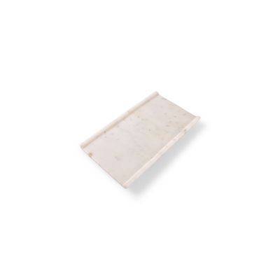 Servierplatte weißer Marmor Pura, 25 × 14 × 2 cm