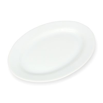 Servierplatte Bistro aus Porzellan, 24,5 × 17,5 × 2 cm