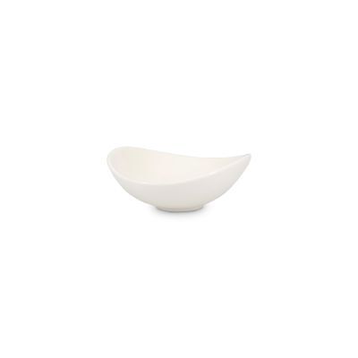 Schale Contour aus Porzellan, 9,5 × 8,5 × 3,5 cm, weiß
