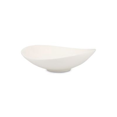 Schüssel 5h4, Contour aus Porzellan, weiß