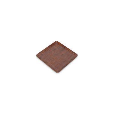 Servierbrett Kastanie Omni aus Holz, 18 x 18 cm