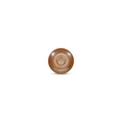 Mokka-Untertasse Ovio aus Porzellan, 12 cm, dunkelbraun