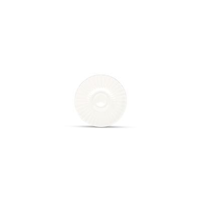 Mokka-Untertasse Bloom, 12 cm, weiß