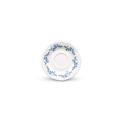 Untertasse blaue Blume Retro, 16,5 cm