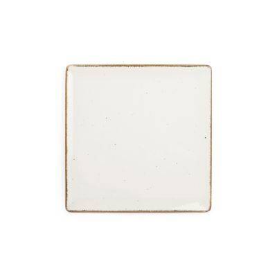 Platte Collect aus Porzellan, 20,5 x 20,5 cm, elfenbein