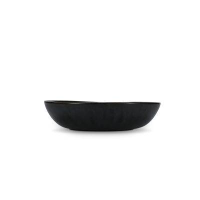 Servierschale Ceres aus Porzellan, ø 30,5 cm, H 7,5 cm, schwarz