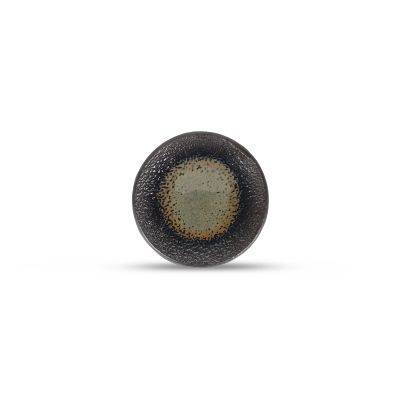 Flacher Teller Strukturiert Moos Cone, 15 cm