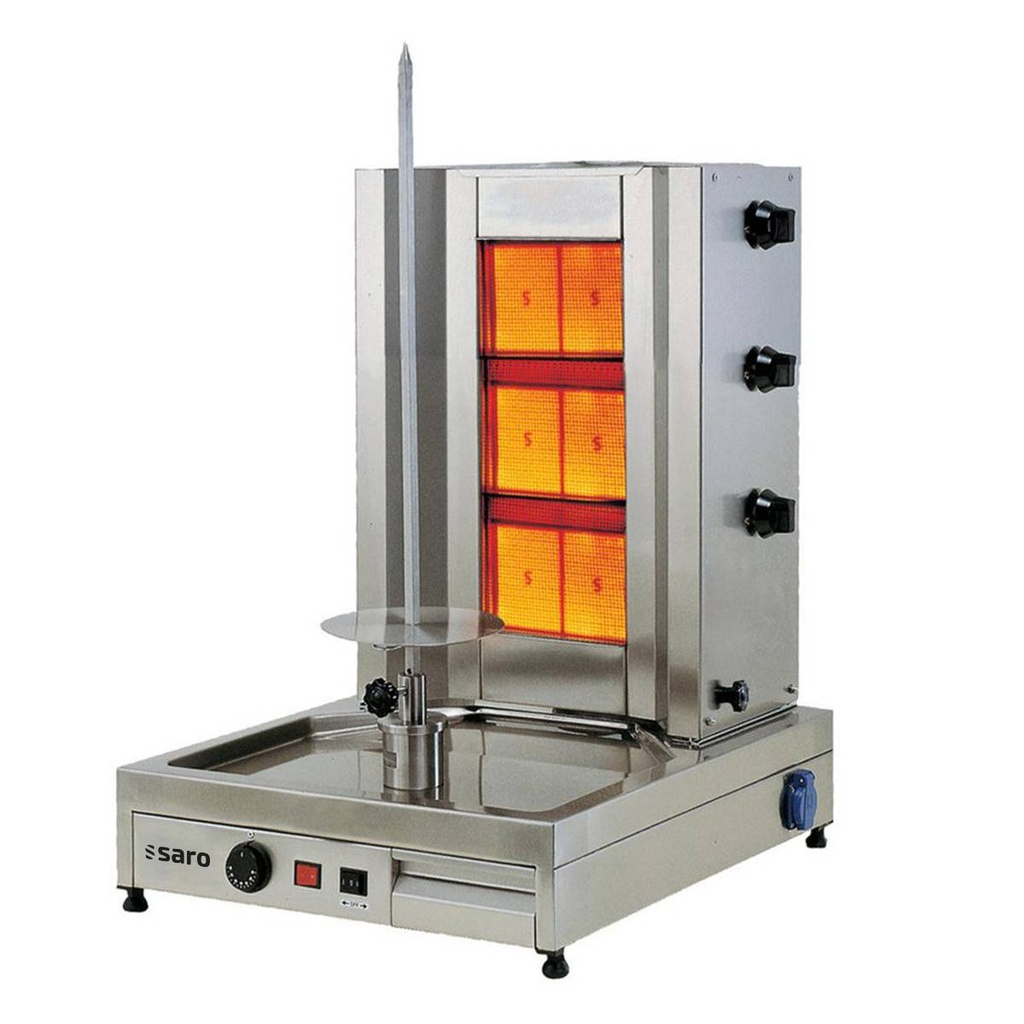 SARO Gas-Döner- / Gyrosgrill 3 Brenner Modell Tilla 3